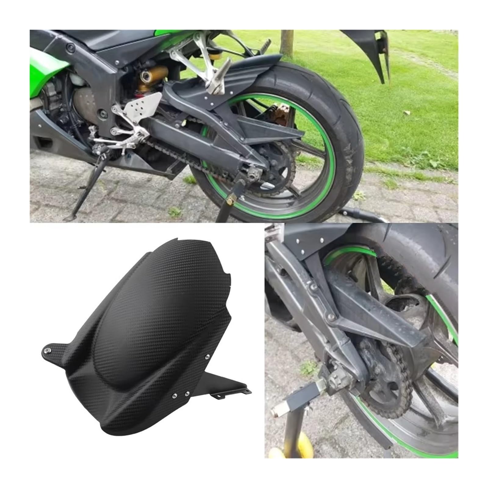 Amazon.com: Rear Tire Hugger Mud Splash for ZX6-R 2005 2006
