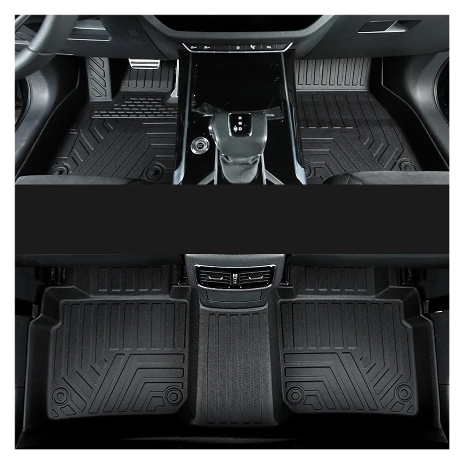 Alfombrillas Coche para Chery Tiggo 9 para Ebro S900 2024-2026 Fuel AWD FWD 7 Asientos LHD Alfombrillas TPE Coche Alfombras Impermeables Protección Antiarañazos(LHD Single Layer,Fuel AWD 7 Seats)