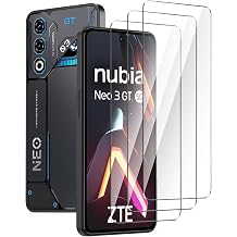 Screen Protector for ZTE Nubia Neo 3 GT 5G 6.8 inches Pure Glass Screen Protector No Air Bubbles Scratch-Resistant Anti-Fingerprint [9H Hardness Pack of 3]
