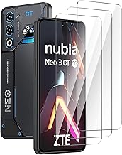 Screen Protector for ZTE Nubia Neo 3 GT 5G, Full Coverage, Tempered Glass Film, Scratch-Resistant, Anti-Fingerprint, [6.8 Inches, 9H Hardness, 0.3 mm Thickness, 3 Pack]