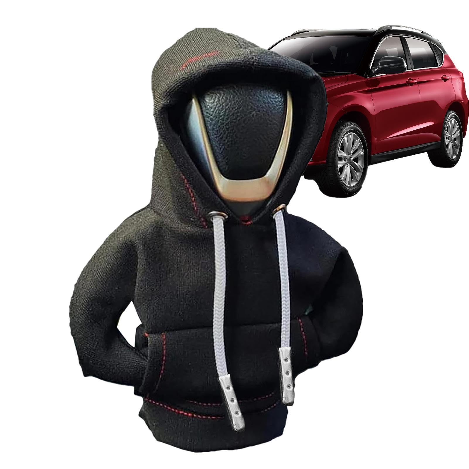 Copri Pomello Cambio Felpa Con Cappuccio - Rivestimento Caldo E Regolabile Per Auto, Multicolore - Foto 5