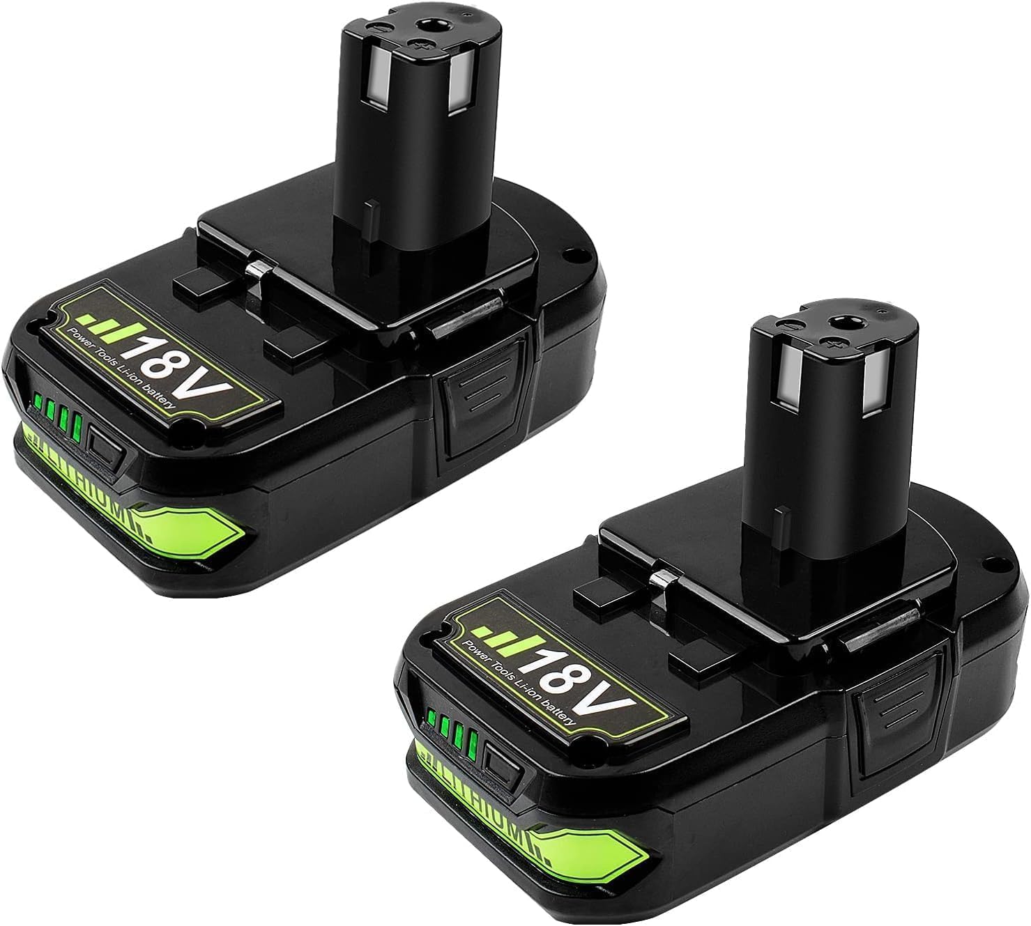 Upgraded 2Packs 3800mAh P107 Battery Compatible with Ryobi 18V Battery ONE+ P102 P103 P105 P107 P108 P109 Cordless for one Plus Tool System