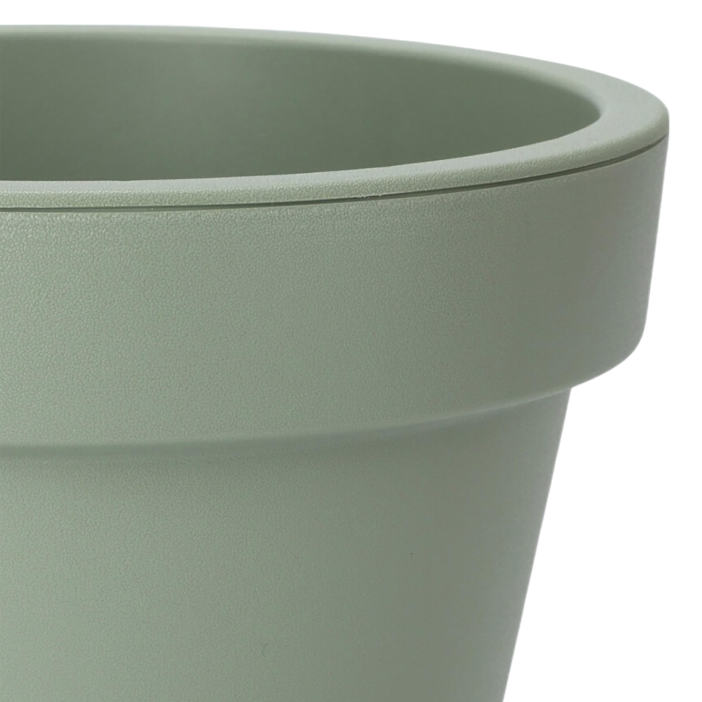 Spetebo Pot de fleurs rond en plastique - Diamètre : 58 cm - Vert menthe - Pour l'extérieur et l'intérieur - Pot de fleurs de jardin - Taille XXL