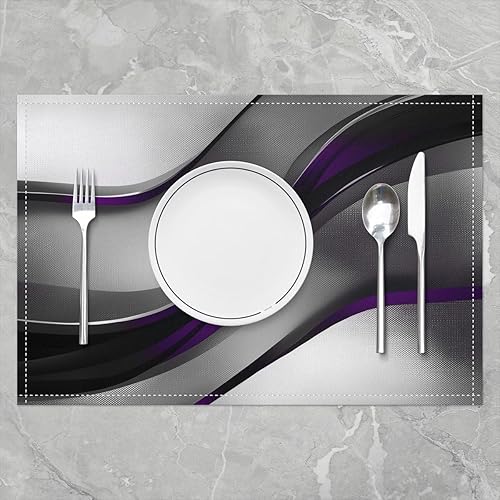 Miniatura 6 de jejeloiu Juego de 4 manteles individuales de flamenco, diseño de palmera, botánico, floral, naturaleza, mantel individual con patrón de flamenco