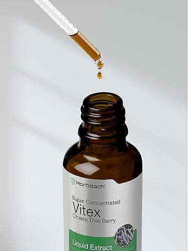 Miniatura 8 de Horbäach Vitex Berry Chasteberry Extract Tintura | 2 onzas líquidas | Líquido súper concentrado | Suplemento de bayas de árbol casto sin alcohol |