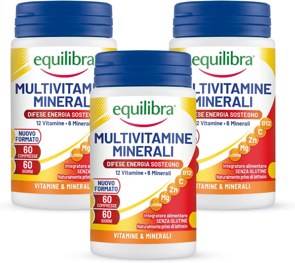 equilibra Integratori Alimentari, Multivitamine, 12 Vitamine e 6
