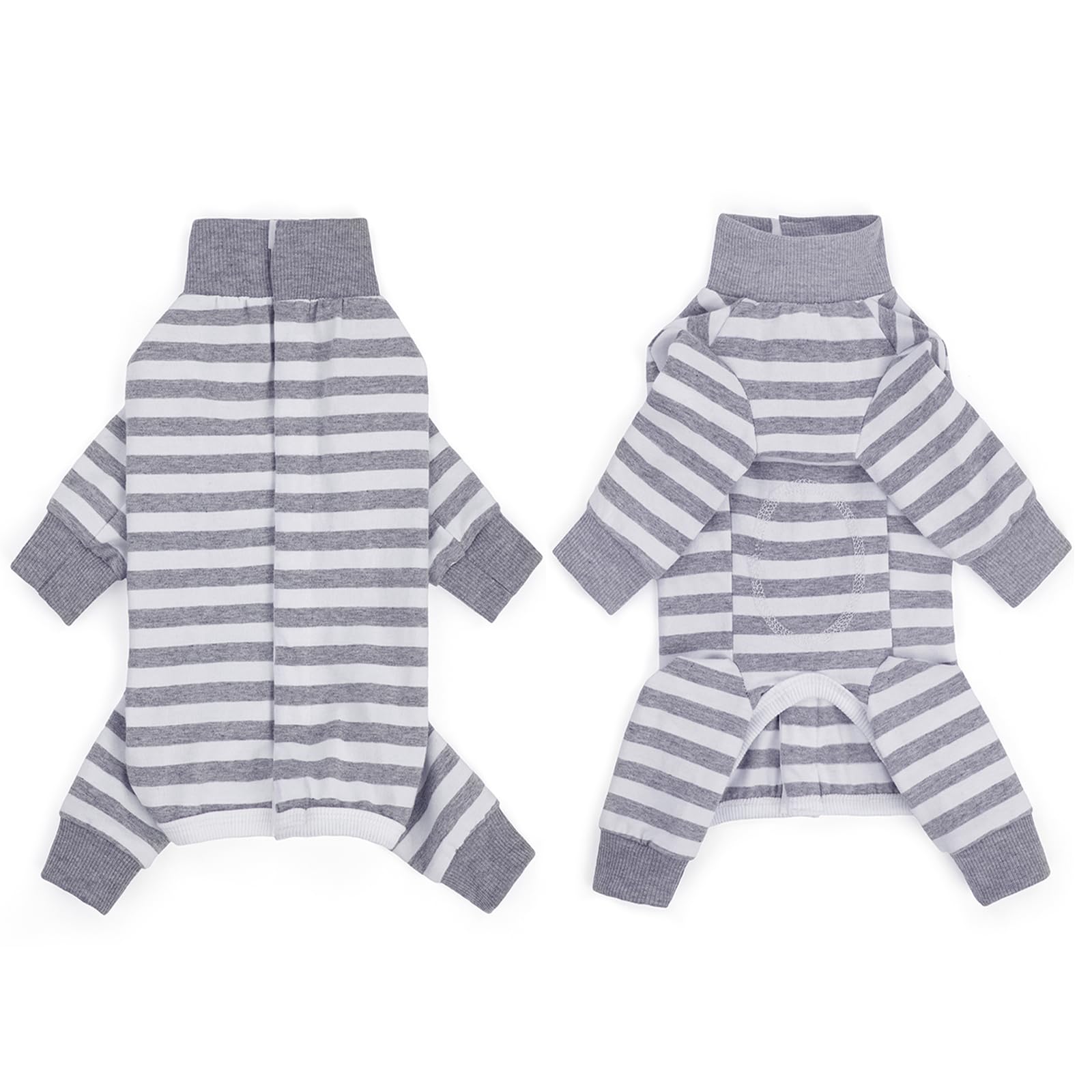 BT Bear Dog Recovery Suit,Elastic Puppy Small Dogs After Surgery Onesie Protect Joints Anti Licking for Female Male Dogs,Pets Pajamas PJS Bodysuit for Cats Small Medium Dogs,Grey XXL - Image 2