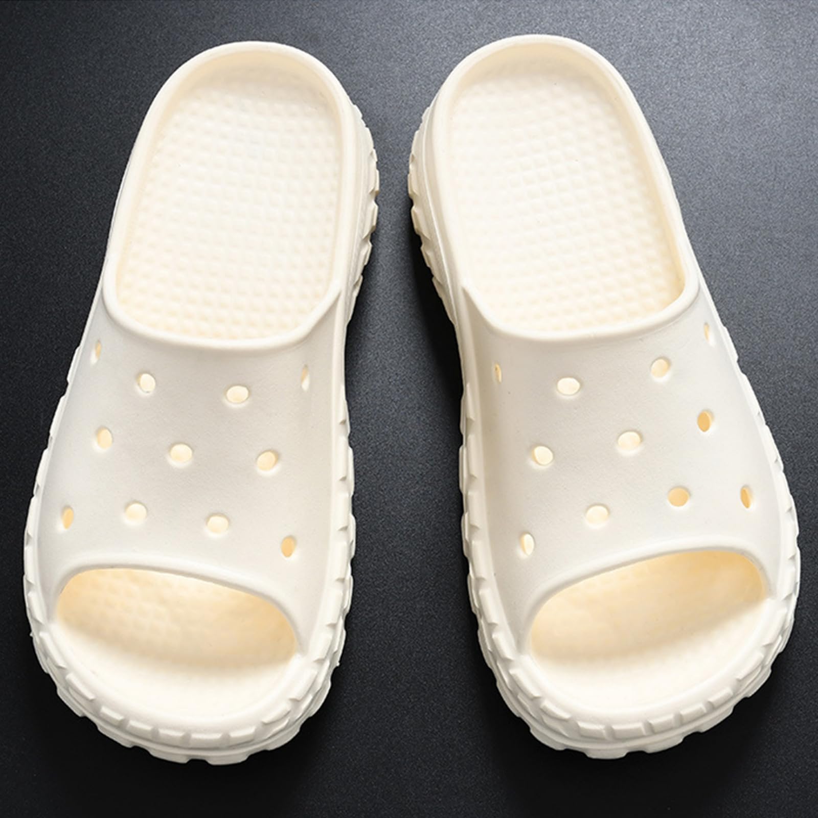 Claquette Hommes Les Tongs De La Mode Décontractés pour Pantoufles Merde Douce Merde-noir-42-43