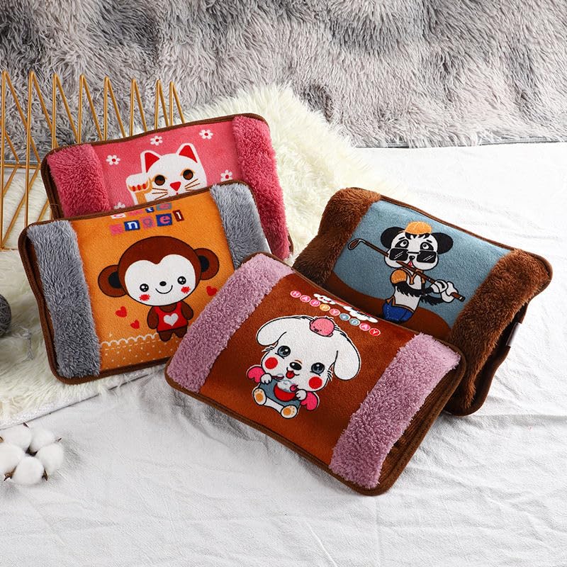 Image of Hellobear Electric Heating pad Bag for Pain Relief | period cramp Relief, Massage, Winter Warmer | Rechargeable Hot Water Bag, Gel technology| Thoughtful gift for your Girlfriend, Wife, sister | Soft and cute teddy Plush Cover| Premium look (Animation (Children))