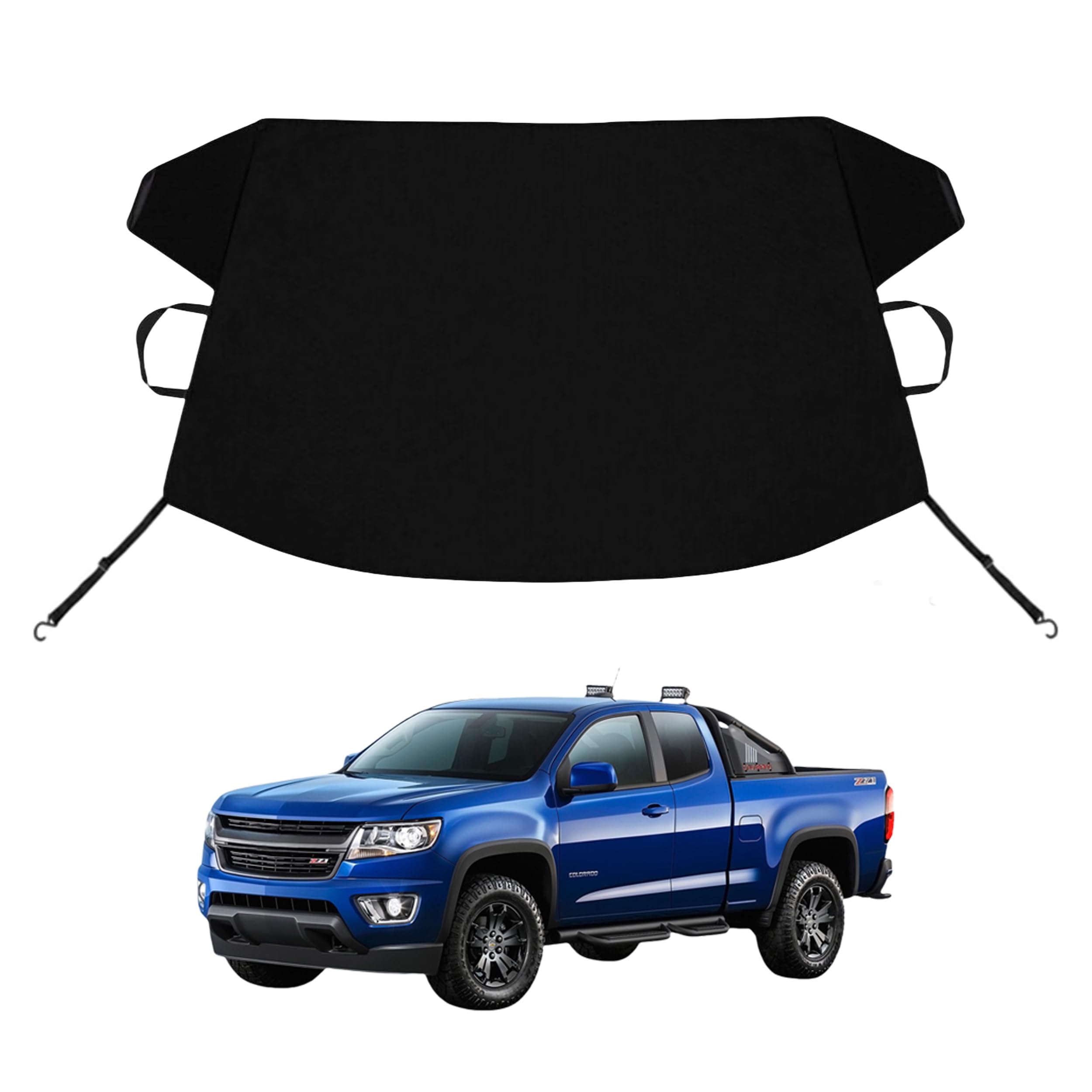 Colorado Custom Windshield Cover for Ice and Snow for Che-vy Colorado Windshield Snow Cover 600D Shade Blocks Winter Frost Hail Protector Car Accessories