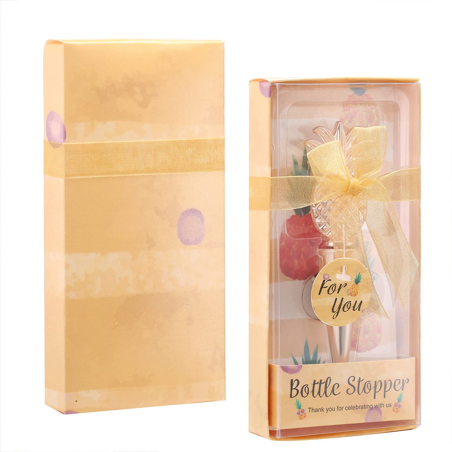 Bouchon De Vin Coloré En Forme D'ananas Pour Bouteilles De