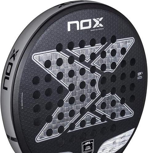 Miniatura 6 de Pala de pádel Future Control 12K Alum NFA Edition Pala de Padel de forma redonda Cara de carbono alumbre de 12 quilates, núcleo EV50 y textura 3D