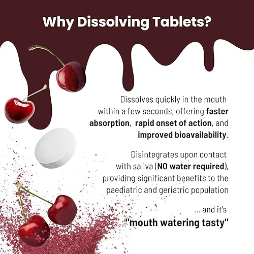 Miniatura 2 de NUTRAMELTZ Biotina 500 mcg I Apoya el cabello, las uñas y la piel saludables, 60 tabletas de fusión  1 paquete I sabor a cereza