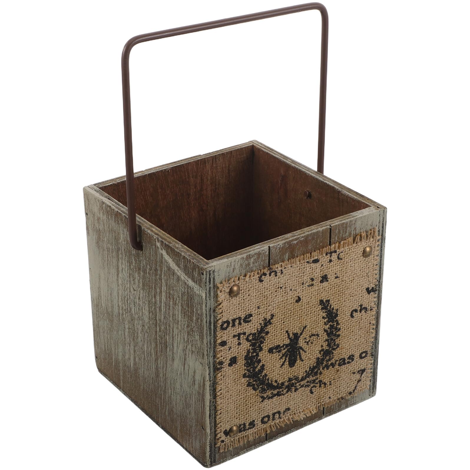 Jardinière vintage SHINEOFI marron clair pour sublimer votre balcon et décoration intérieure