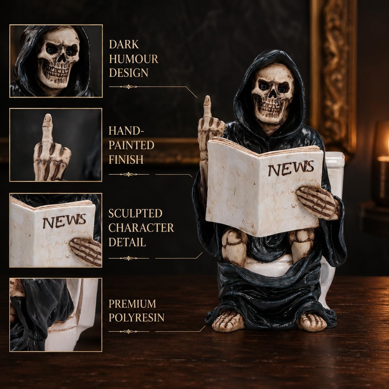 Nemesis Now Rebel Reapers Grim Reaper Figurines (Final Flush 16cm) image 4