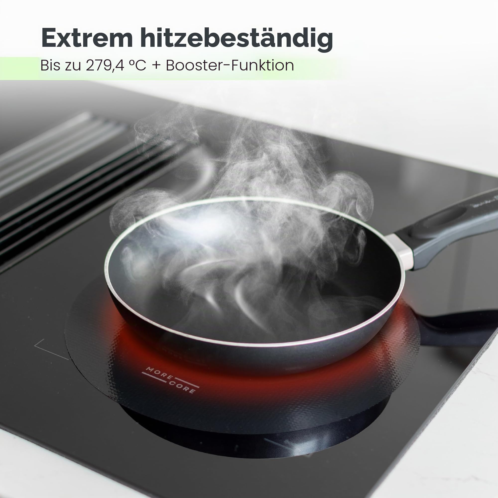 MoreCore Induktionsschutzmatte | Herdabdeckplatte | Herdabdeckung Induktionsfeld | kochfeld Abdeckung | Induktionsmatte | Abdeckung Induktionskochfeld | Silikon Matte | Herdabdeckplatten | 5 Stück