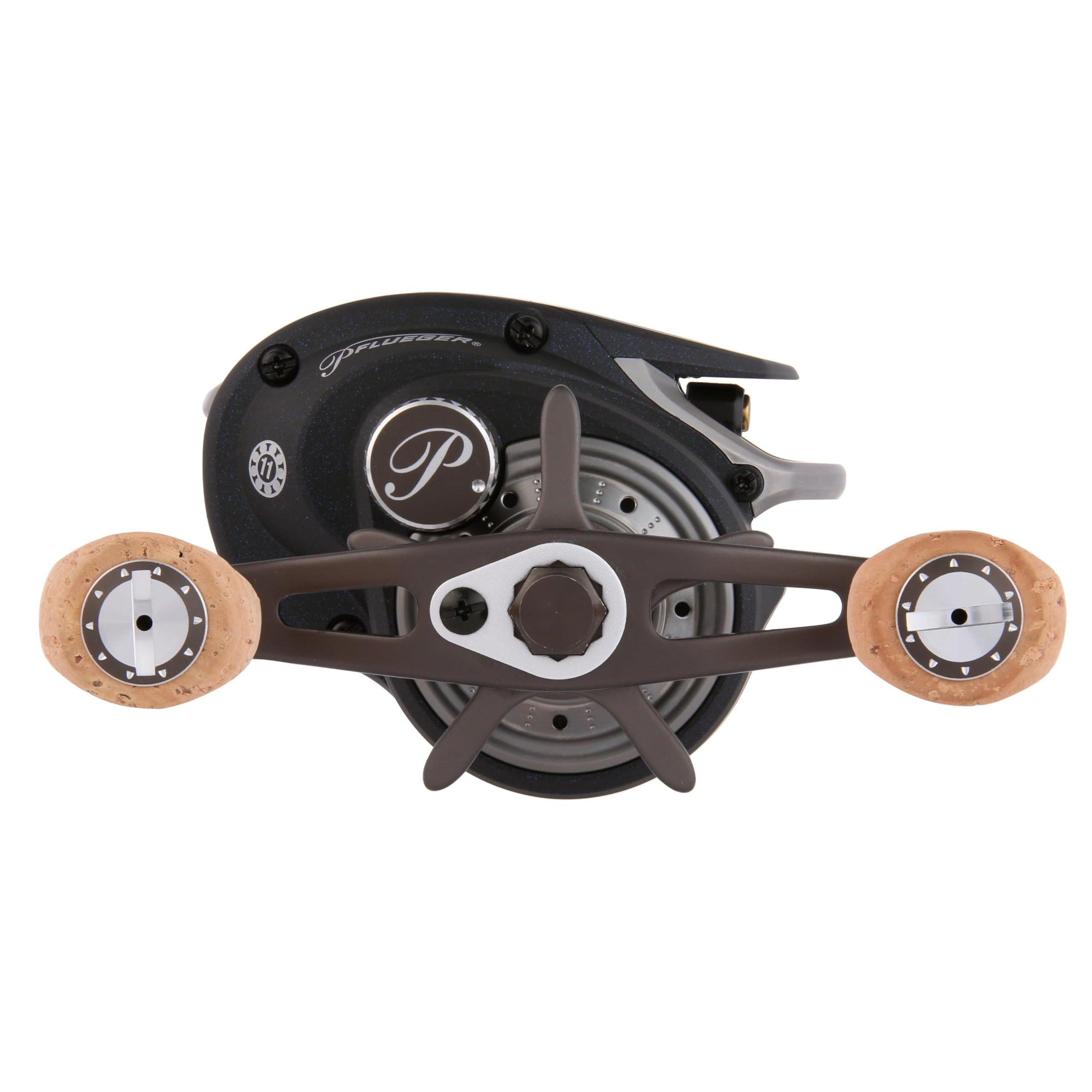 Moulinet de pêche Pflueger Echelon Bait Cast profil bas 6,4:1 fonctionne