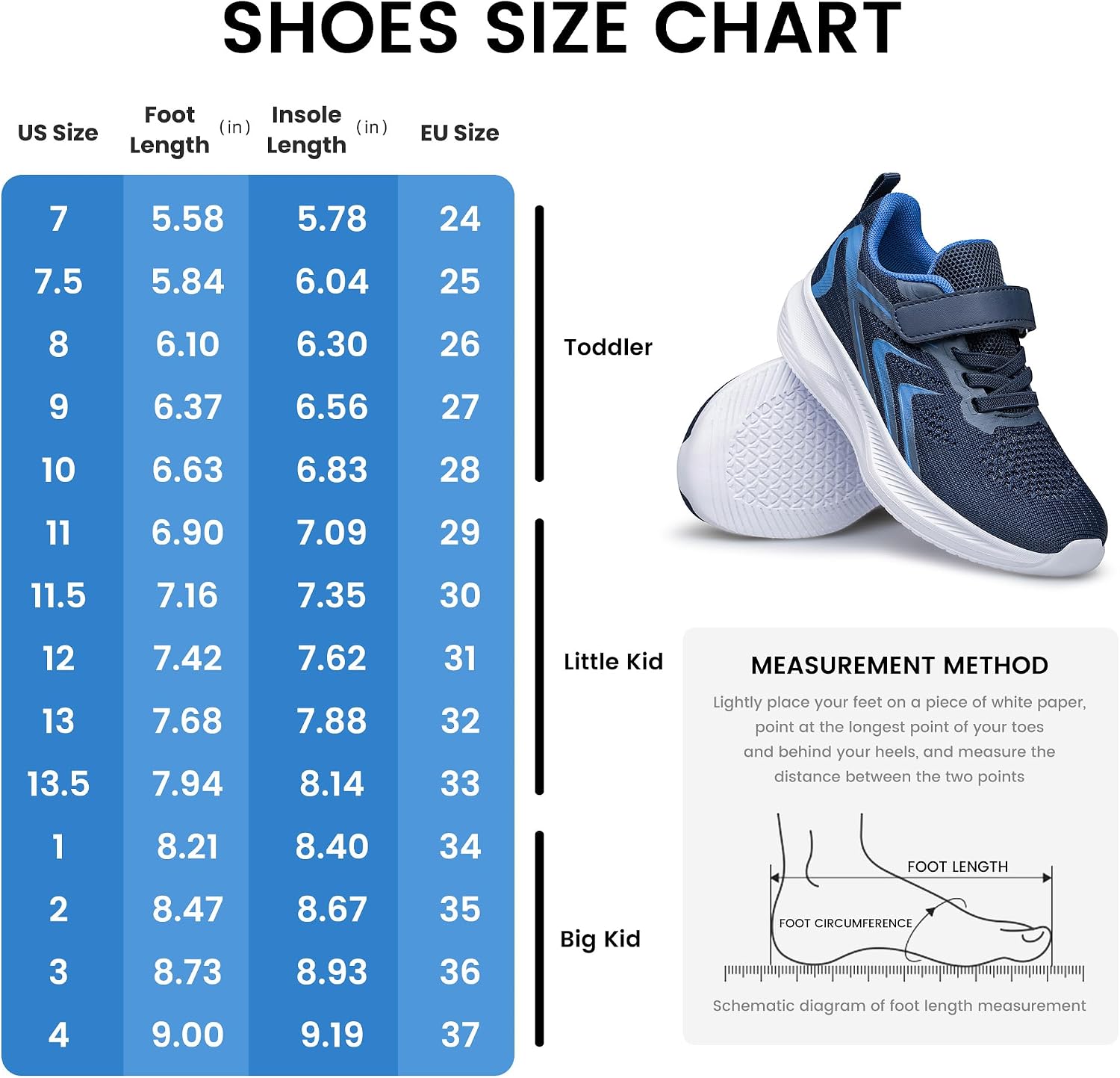 Boys Girls Wide Shoes Kids Sneakers Wide Toe Box Tennis Running Shoes Non Slip Lightweight Comfortable Outdoor for Toddler/Little Kid/Big Kid