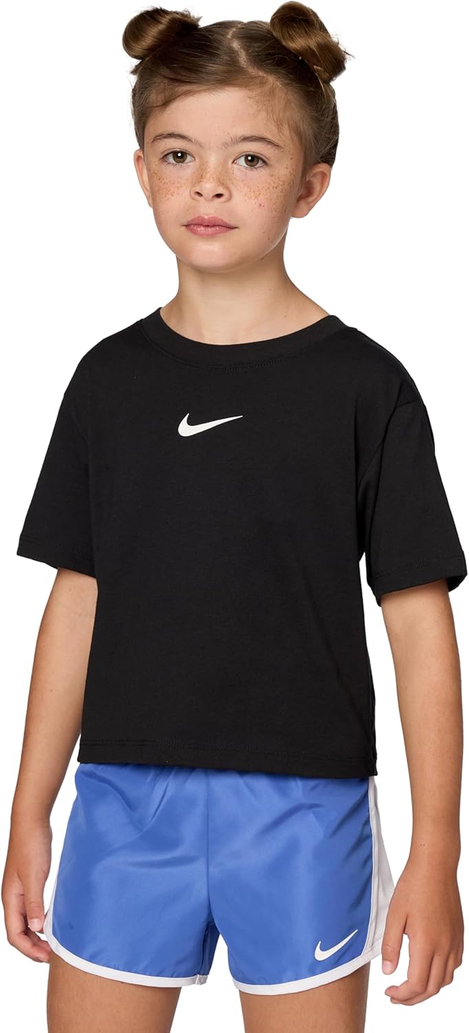 Nike Girls' One Relaxed Dri-FIT Short-Sleeve Top