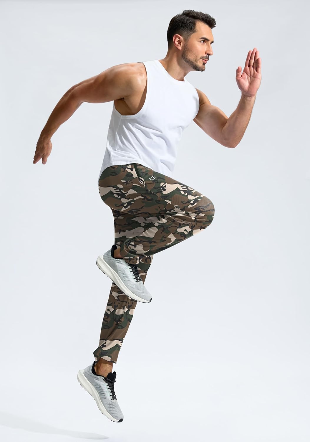 G Gradual Men's Sweatpants with Zipper Pockets Lightweight Mesh Athletic Pants for Men Open Bottom Workout Gym Running - Image 3