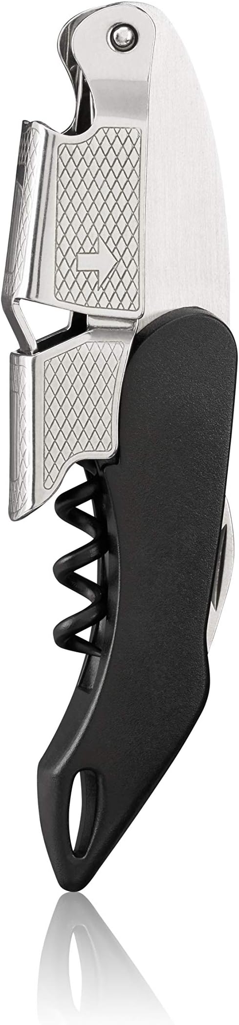 TRUESommelier: Waiterโs Double Hinged Corkscrews, Black