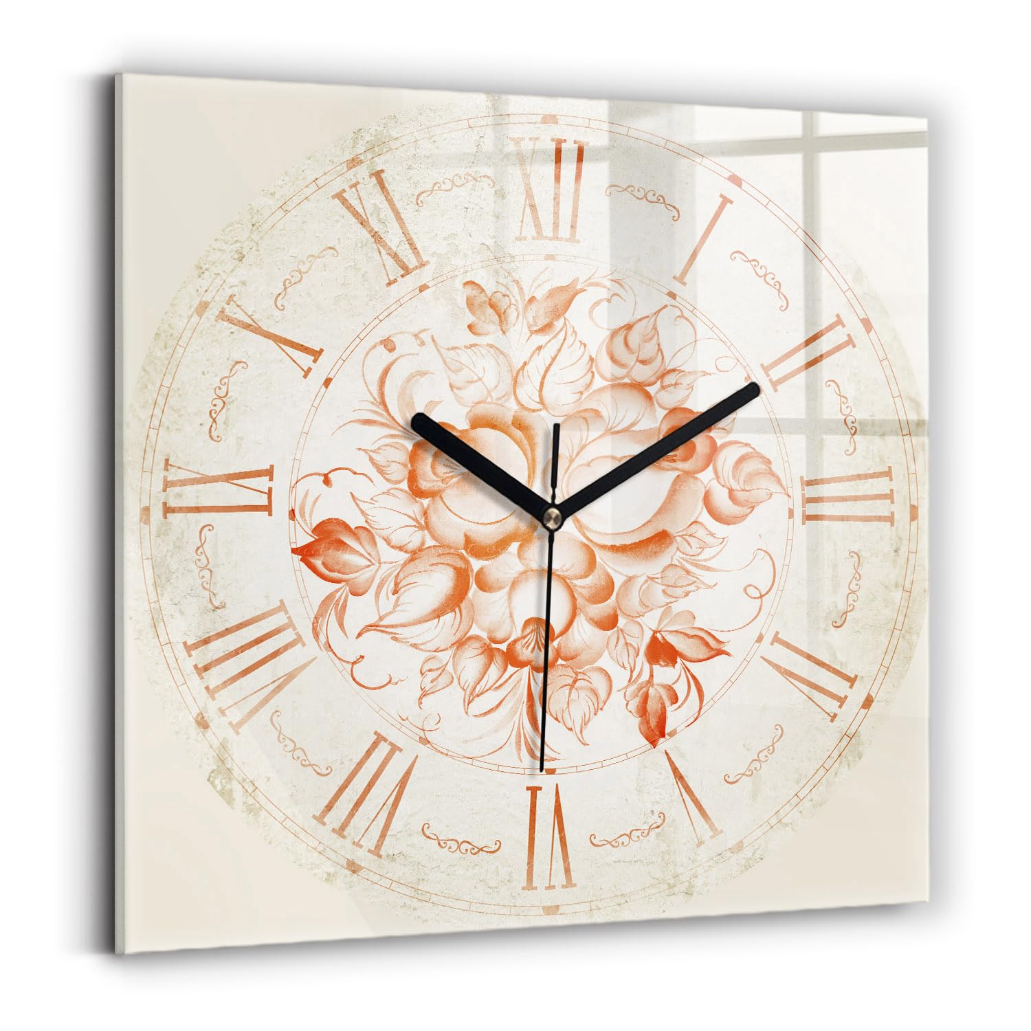 Horloge de qualité supérieure Wallfluent 30x30 cm moderne avec mécanisme silencieux de luxe