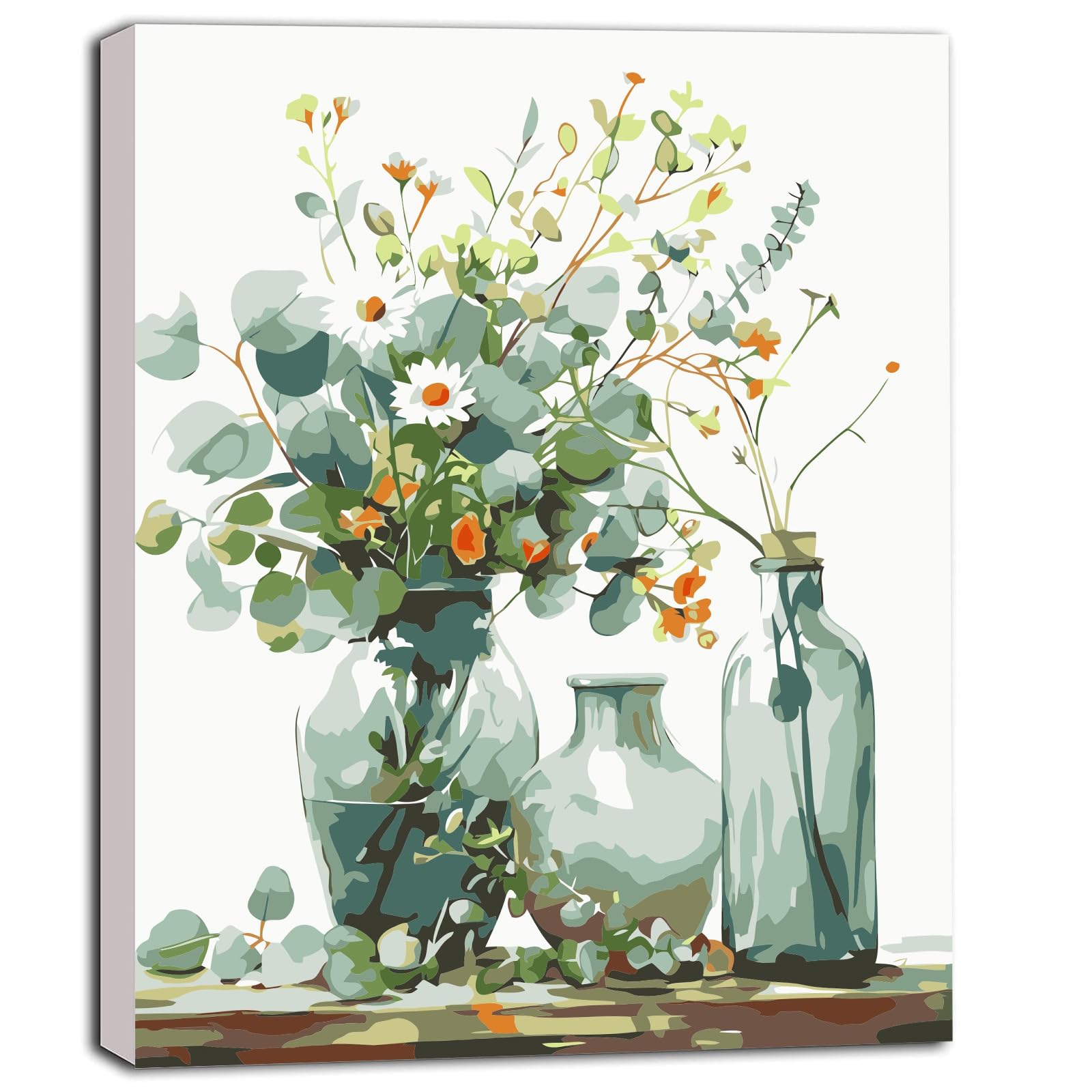 Fokenzary Kit de peinture par numéros sur toile pour adultes débutants avec pinceau et peintures acryliques sans cadre - Motif baleine et chat noir - 40 x 50 cm Fokenzary Kit de peinture par numéros sur toile pour adultes débutants avec pinceau et peintures acryliques sans cadre - Motif baleine et chat noir - 40 x 50 cm