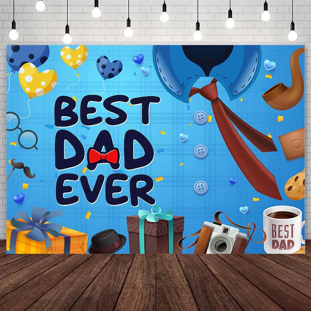 Dudaacvt 8x6ft Happy Father's Day Backdrop Father's Day Wood Wall