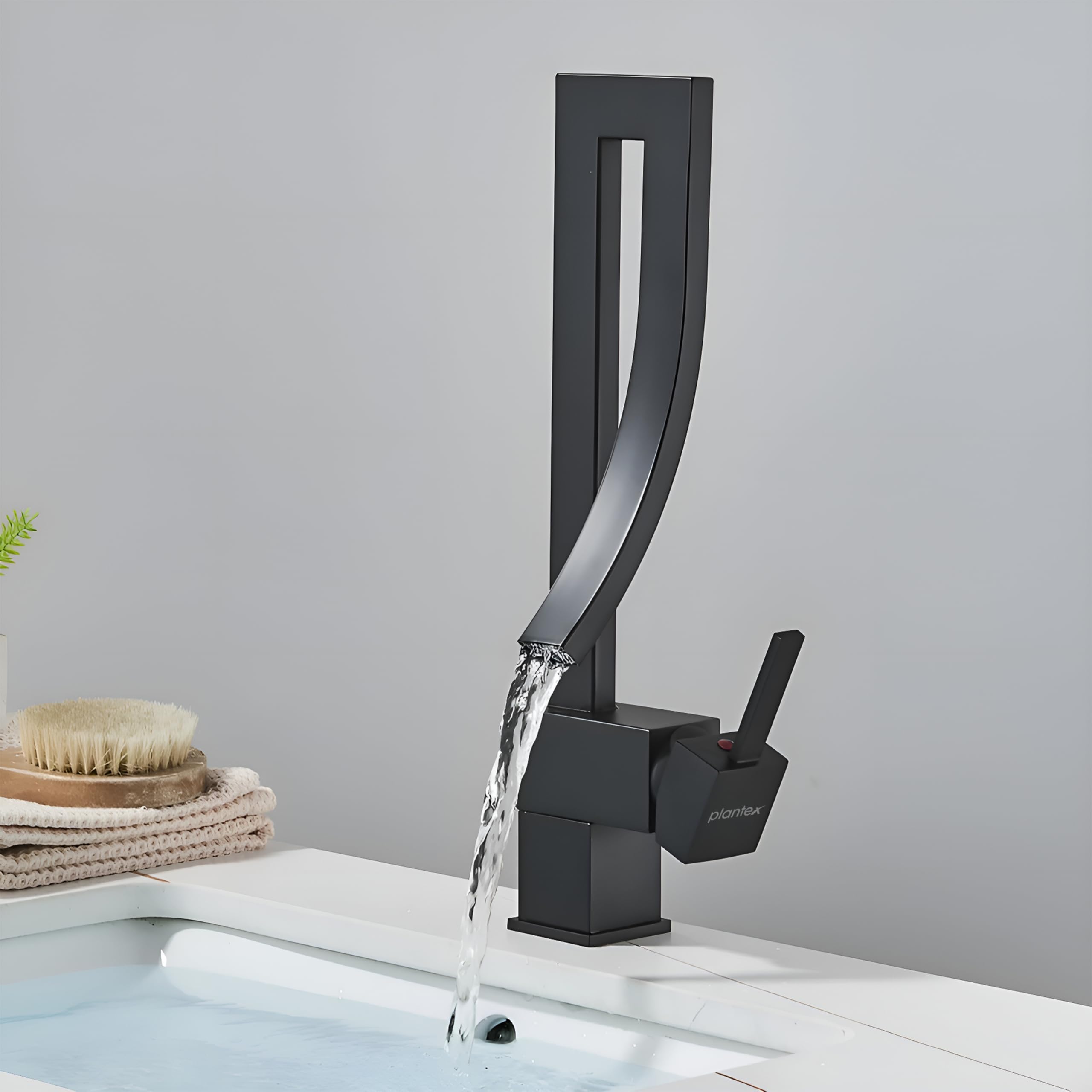Plantex Pure Brass Faucet for Wash Basin | Hot & Cold Mixer Tap for Basin | 360° Rotation Faucet for Bathroom- (Black) (B0CDQHG2W8) Amazon Price History, Amazon Price Tracker