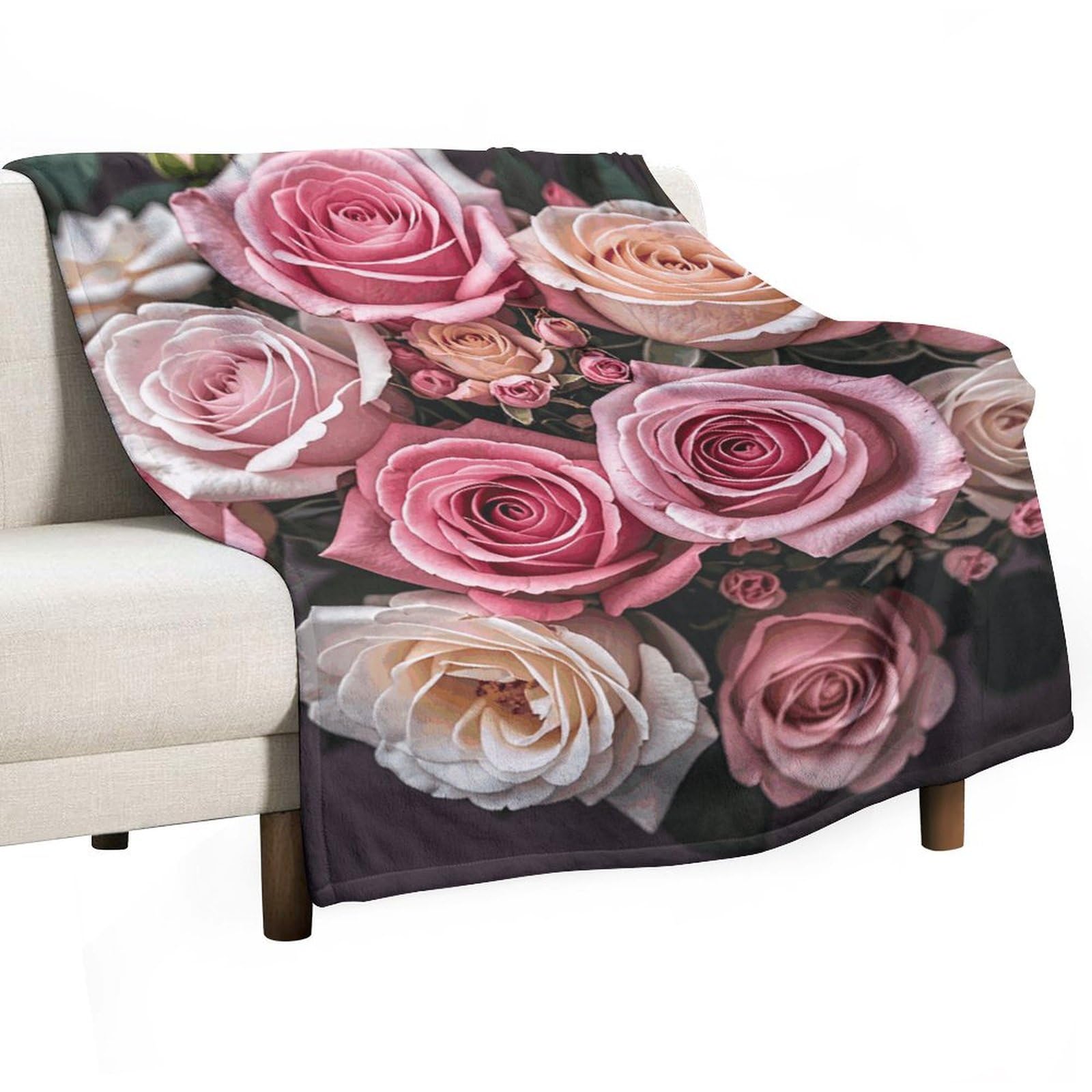 Plaid doux léopard 127x177 cm contre le froid sur le lit