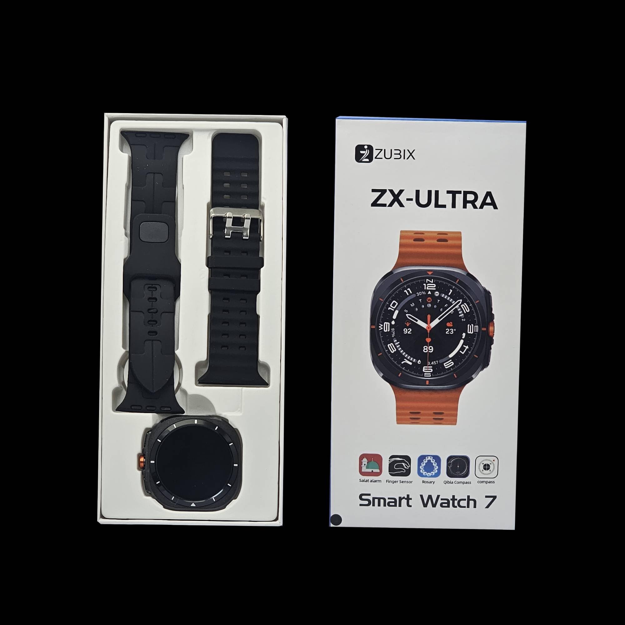 Zubix ZX ultra Android Smart watch 7 Pre installed apps,AMOLED
