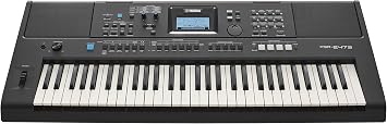Yamaha PSR-E473, 61-Key Touch-Sensitive Advanced Portable Keyboard with Groove Creator, DJ Controls & Quick Sampling (PSRE473) | 61 Touch-Sensitive Keys, 820 Voices, 64-Note Polyphony, Groove Creator, Quick Sampling, USB Audio and Midi, Built-in Speakers