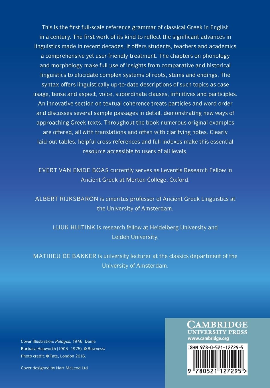 The Cambridge Grammar of Classical Greek