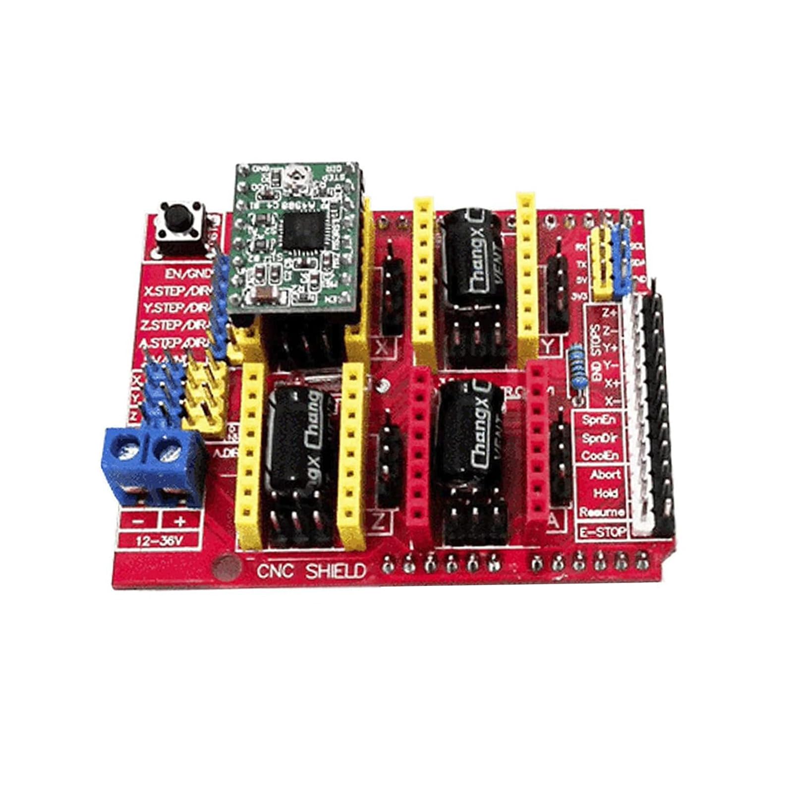 CNC Schild v3 Graviermaschine Expansion Board mit 4 Stück A4988Treiber mit Kühlkörper 3D Drucker kompatibel