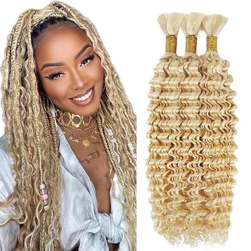 #613 Blonde Braiding Human Hair for Boho Braiding Human hair