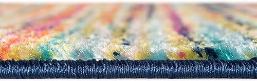 Miniatura 5 de Unique Loom Azalea Collection - Alfombra de área Kehr (Runner 2' 0" x 8' 0", turquesaverde azulado)