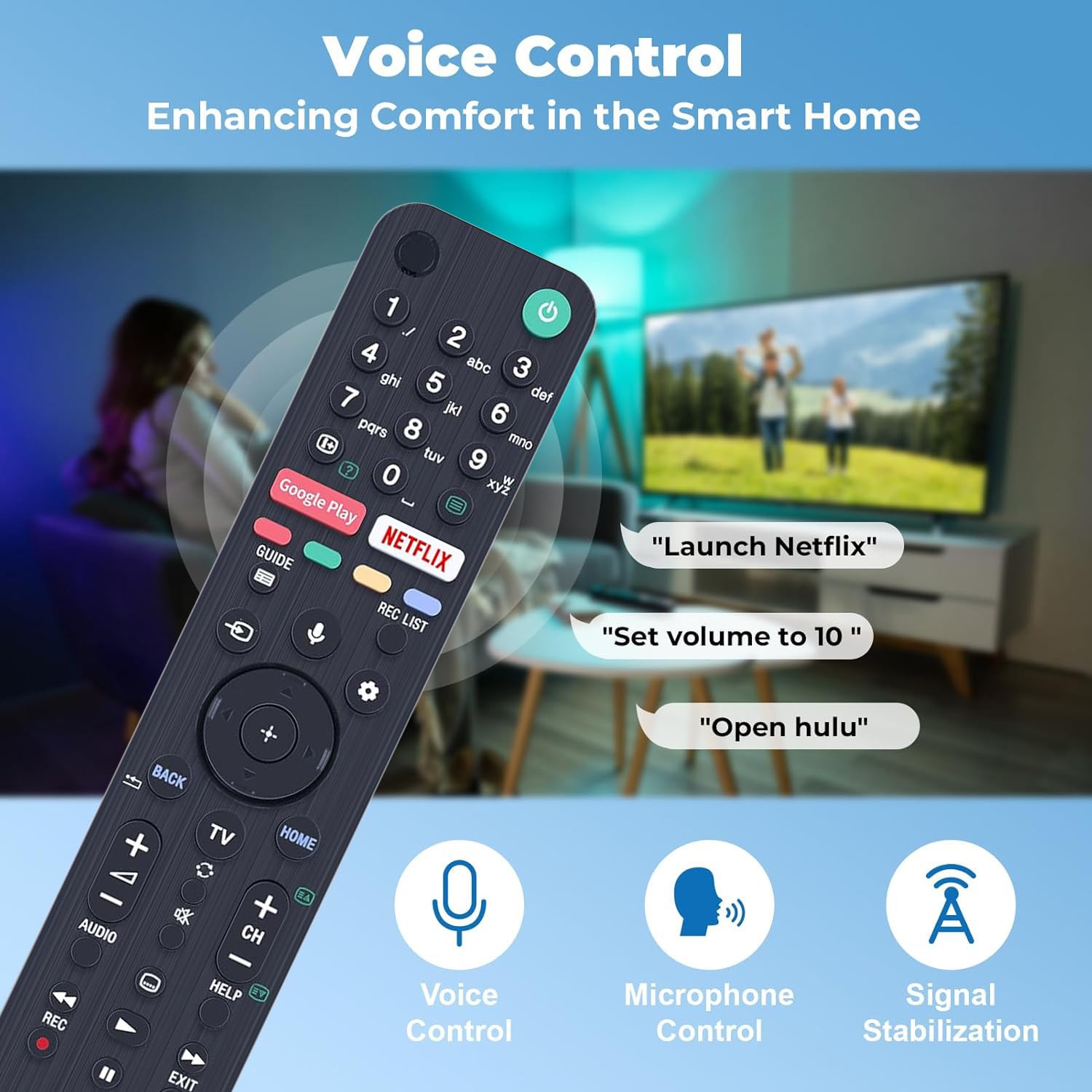RMF-TX500E Voice Telecomando universale di ricambio per Smart TV Sony KD-55XH9505 KD-49XH9505 KD-55XG8577 KD-65XH9505 KD-65XH92 KD-85XH90 KD-75XH92 KD-75XH90 KD-85XXG8596 KD-55XG8596