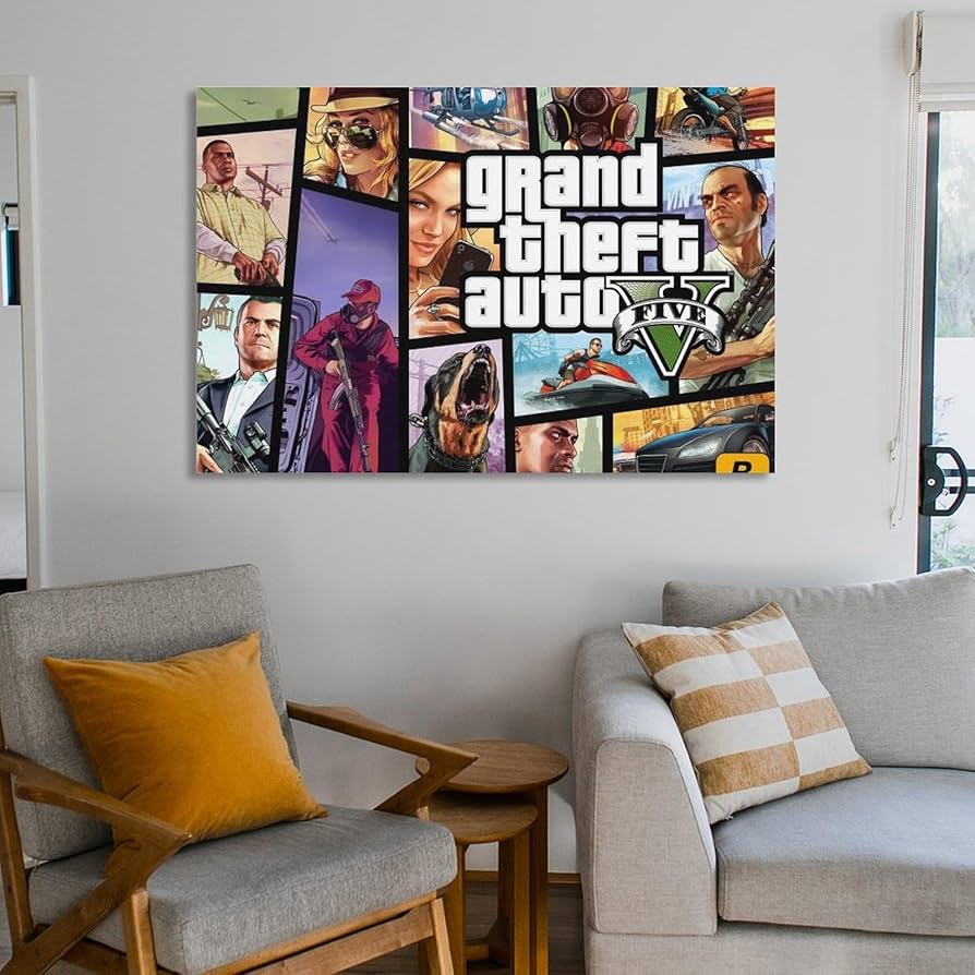 No.275フレーム付きキャンバスアート　アートポスター　GTA5 グラセフ No.275フレーム付きキャンバスアート アートポスター GTA5