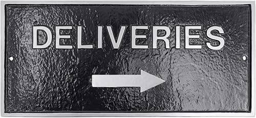 Miniatura 9 de Montague Metal Products - Se entrega con placa de declaración de flecha derecha - Placa de pared o césped - Resistente a los rayos UV - Aluminio