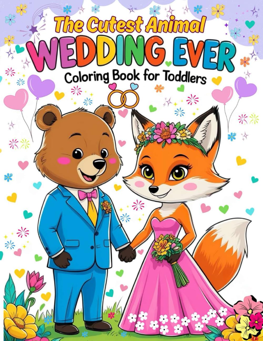 The Cutest Animal Wedding Ever Coloring Book for Toddlers: A Sweet and Simple Way to Introduce Little Ones to Big Moments