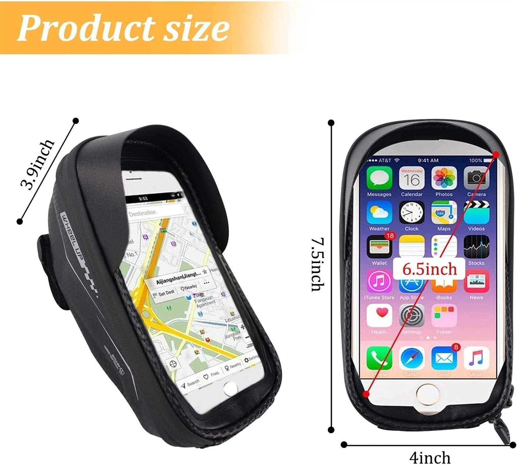 Bolsa for Manillar de Bicicleta montaña, Bolsa for, Plegable for Montar al Aire Libre