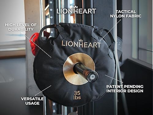 Miniatura 8 de Lionheart Strength Training Set of 2, OnOff Barbell Weight Lifting Equipment, Sandbag Workout Bag, Sand Weights for Travel, Home Gym Training,