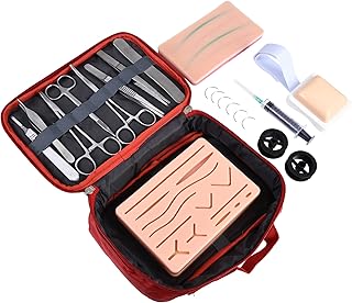 Reviti Suture Practice Kit (14 Cut) with Intramuscular & Venipuncture Silicone Injection Training Pad