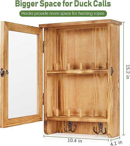 Miniatura 4 de Creproly Soporte para llamadas de pato, soporte para llamadas, regalos de caza de patos, decoración de pared, soporte de pared visible de madera