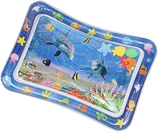 Totority 1Pc Almofada De Água Inflável Centro De Jogo Esteira De Tempo De Barriga Tapete De Jogo Cheio De Água Tapete Flutuante Infantil Tapete Sensorial De Água Tapete De Água Para Bebês