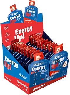 Victory Endurance Energy Up Watermelon Flavor Gel. with Added Sodium. Immediate Energy - 24 Count