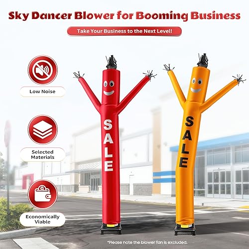 Miniatura 3 de Soplador de aire, resistente a la intemperie Air Dan cers - Ventilador inflable para hombre de tubo inflable para bailarines del cielo de 17.7