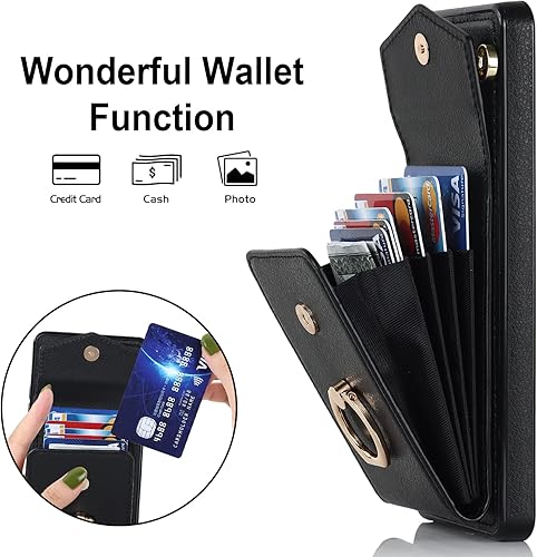 Miniatura 3 de Asuwish Funda de teléfono para Samsung Galaxy S20 Ultra 5G con protector de pantalla de vidrio templado y soporte de tarjeta de crédito con anillo