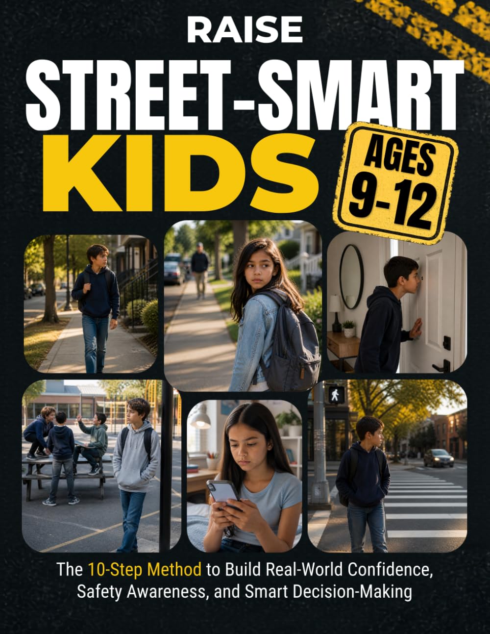 Raise Street-Smart Kids Ages 9–12: The 10-Step Method to Turn a Naive or Overprotected Child into a Confident Kid Who Knows What to Do, Say and Avoid in Real-Life Situations When You’re Not There