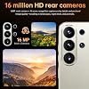Smartphone 4G Desbloqueado, Pantalla HD Incell 6.6", 4GB+32GB (Expandible a 256GB), Batería 5000mAh, Cámara Dual 13MP+16MP, Android 12, Desbloqueo Facial, Triple Ranura, Soporte OTG (Verde Militar) 5